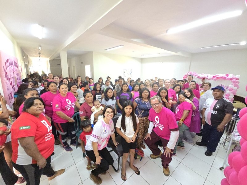 Encerramento do Outubro Rosa na Aldeia Sede